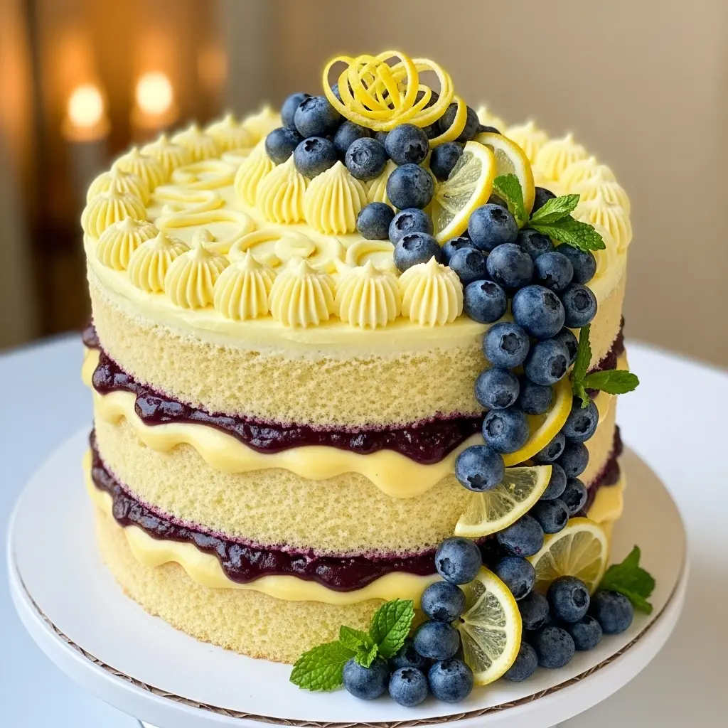 [CC-BL01] Blueberry Lemon Cake