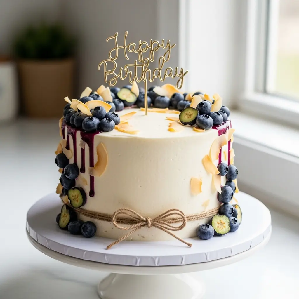 [CC-BC01] Blueberry Coconut Cake