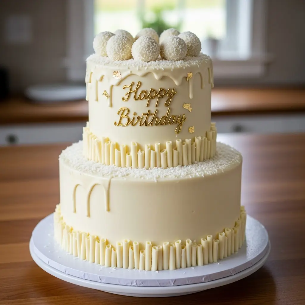 [CC-CWC01] Coconut White Chocolate Cake