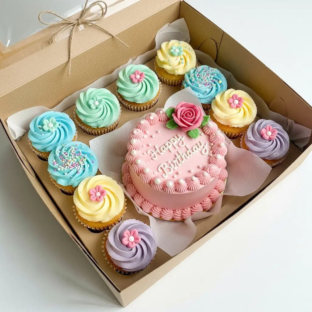 [CUP-B8C] Bento + 8 Cupcakes