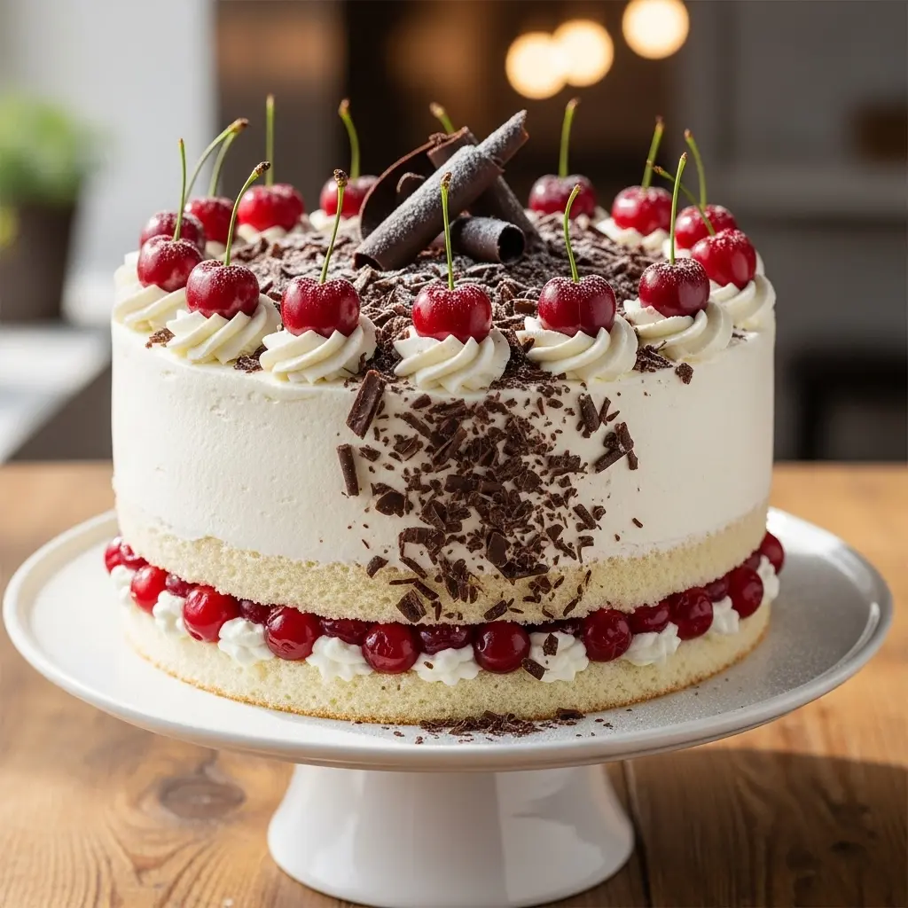 [RC-WF01] White Forest Cake Slice